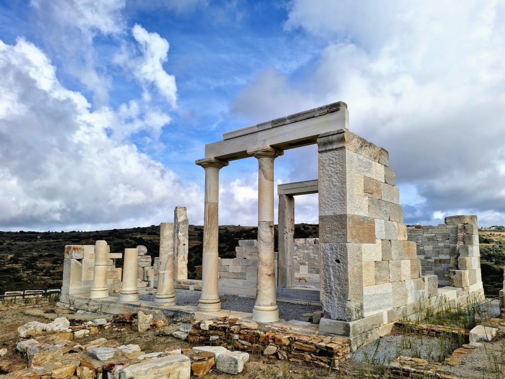 Temple Déméter Sangri Naxos 530 avant JC Grèce antique