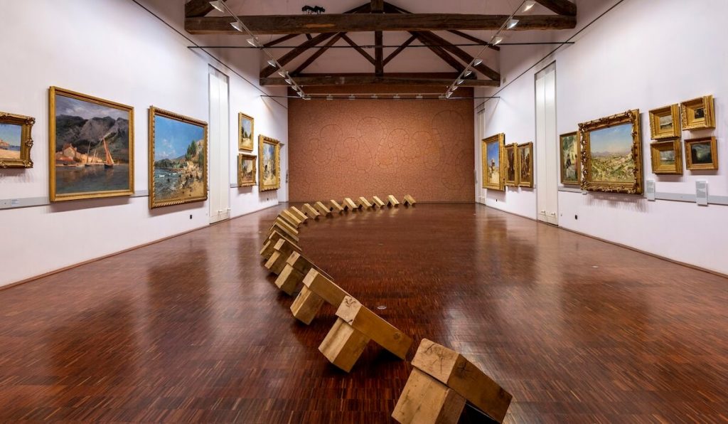Landscape gallery at the Musée Gassendi in Digne-les-Bains, a cabinet of curiosities of contemporary art and natural sciences